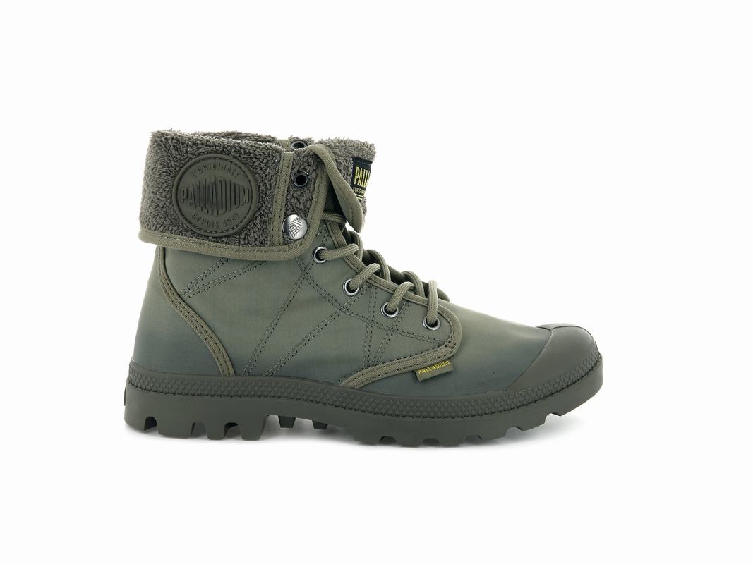 Palladium Pallabrousse Baggy Tx Mens Boots Green/Brown Australia [ENOJLG-309]